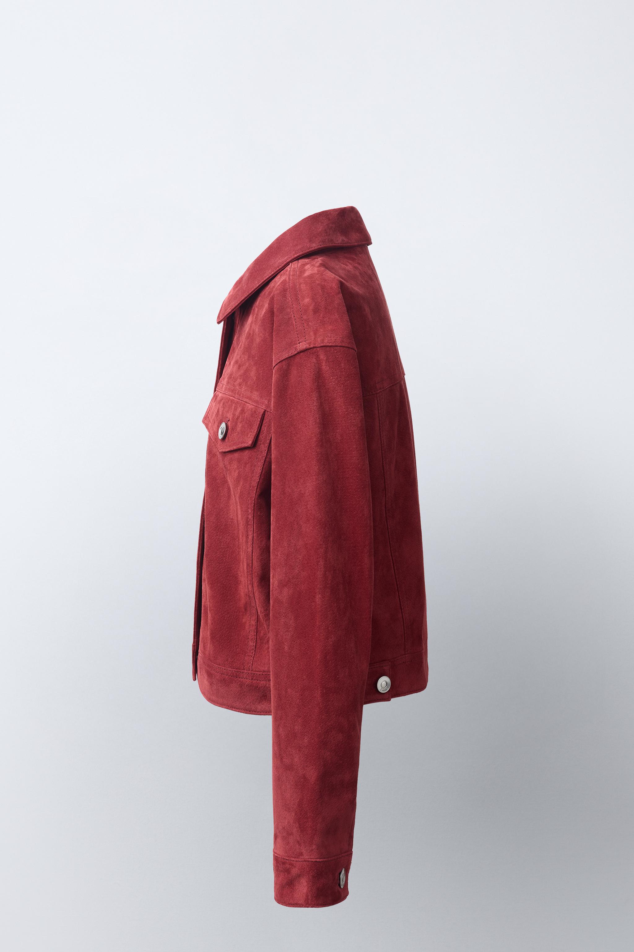 BLOUSON EN DAIM 100 % CUIR